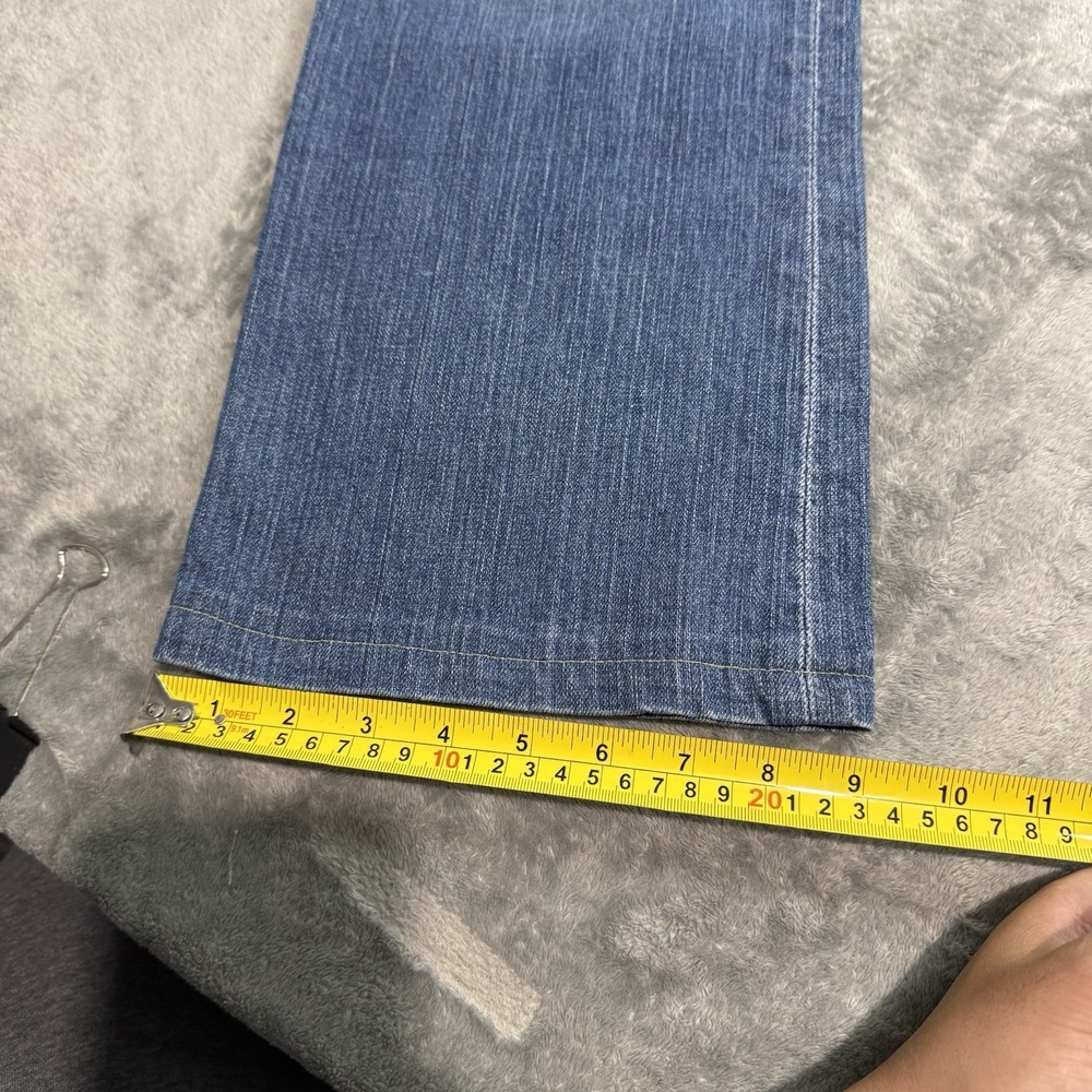 Vintage J.Crew Jeans Womens 10 Blue Mid Rise Bootcut Stretch Denim Casual Y2K - Picture 11 of 11